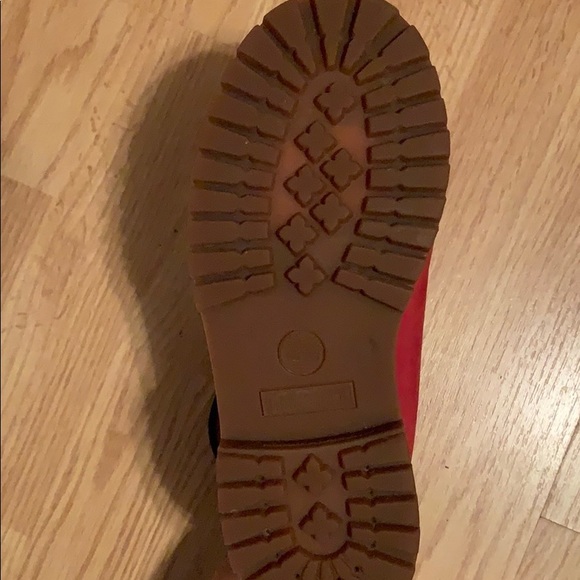 Timberlands red(used)good condition - Picture 2 of 3